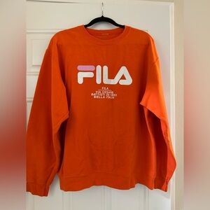 Fila Bold Orange Crewneck Sweater - L